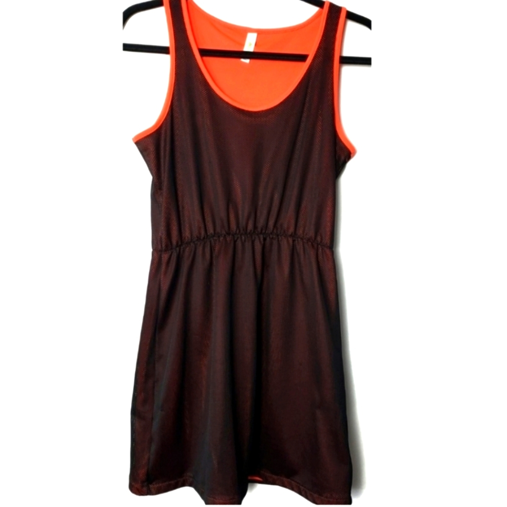 Adidas Neo Mesh Neon Tank Dress